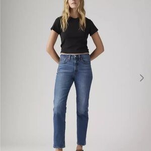 Levi's Women's Straight Leg Blue Jeans